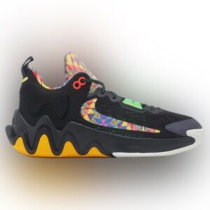 Nike Giannis Immortality 2 Basketball Shoes in Black/Pink/Glow-Electric Algae